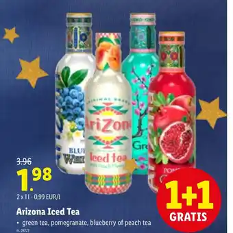 Lidl Arizona Iced Tea 2 x 1L aanbieding