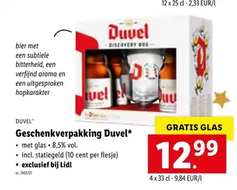 Geschenkverpakking Duvel 4 x 33 cl
