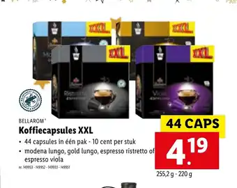 Bellarom Koffiecapsules XXL 44 caps 255,2g