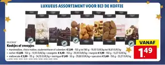 Lidl Delicieux Koekjes of snoepjes aanbieding
