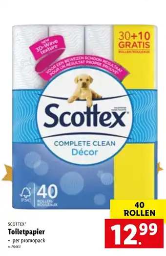 Lidl Scottex Toiletpapier 40 rollen aanbieding