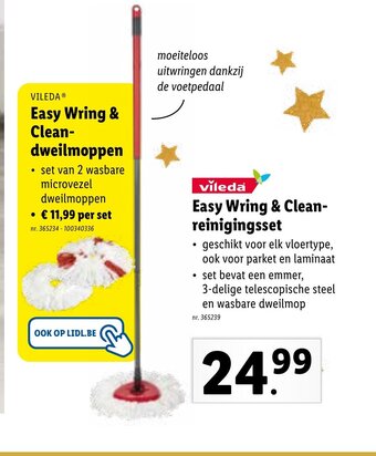 Lidl Easy Wring & Cleanreinigingsset aanbieding