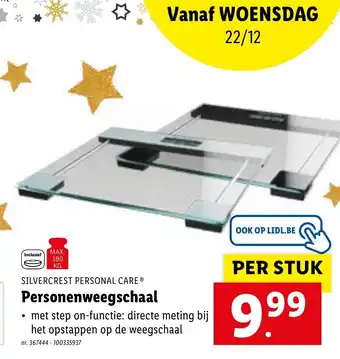 Lidl Silvercrest personal care Personenweegschaal per stuk aanbieding
