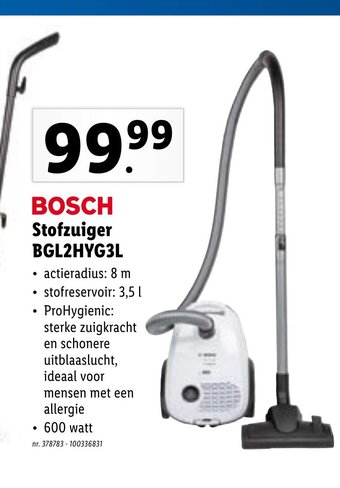 Lidl Bosch Stofzuiger BGL2HYG3L aanbieding