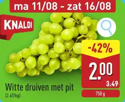 ALDI Witte druiven met pit aanbieding