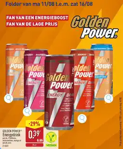 ALDI Golden Power Energydrink aanbieding