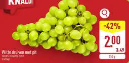 ALDI Witte druiven met pit aanbieding