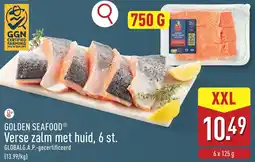 ALDI Golden seafood Verse zalm met huid aanbieding