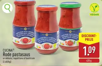 ALDI Cucina Rode pastasaus aanbieding