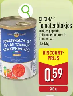 ALDI Cucina Tomatenblokjes aanbieding