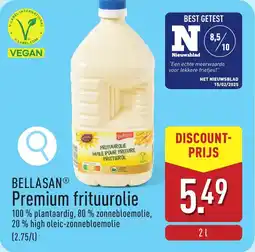 ALDI Bellasan Premium frituurolie aanbieding