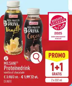 ALDI Milsani Proteïnedrink aanbieding