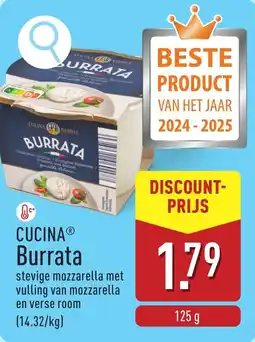 ALDI Cucina Burrata aanbieding