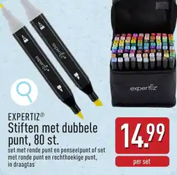 ALDI Expertiz Stiften met dubbele punt aanbieding