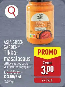 ALDI Asia green garden Tikka Masala sauce aanbieding