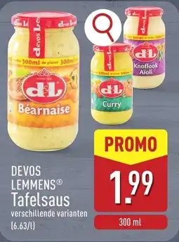 ALDI Devos Lemmens Tafelsaus aanbieding