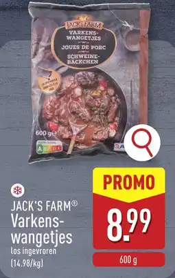 ALDI Jack's farm Varkens- wangetjes aanbieding