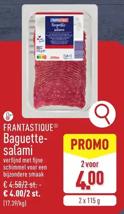 ALDI Frantastique Baguette- salami aanbieding