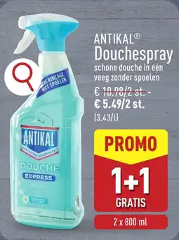 ALDI Antikal Douchespray aanbieding