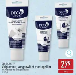 ALDI Deco craft Vulplamuur, voegenwit of montagelijm aanbieding