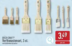 ALDI Deco craft Verfkwastenset, 3 st. aanbieding