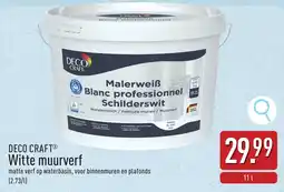 ALDI Deco craft Witte muurverf aanbieding