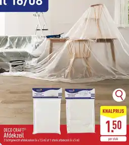 ALDI Deco craft Afdekzeil aanbieding