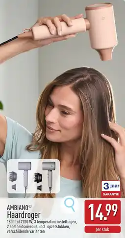 ALDI Ambiano Haardroger aanbieding