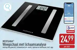 ALDI Medisana Weegschaal met lichaamsanalyse aanbieding