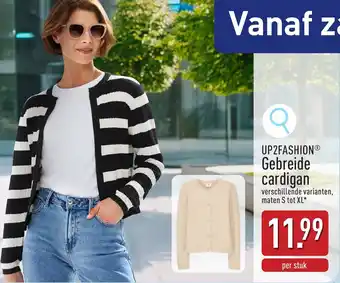 ALDI Up2fashion Gebreide cardigan aanbieding