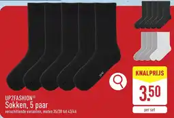 ALDI Up2fashion Sokken, 5 paar aanbieding