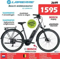 iTEK Lapierre Bosch middenmotor E-URBAN aanbieding
