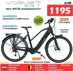 iTEK Vogue bike met M420 middenmotor aanbieding