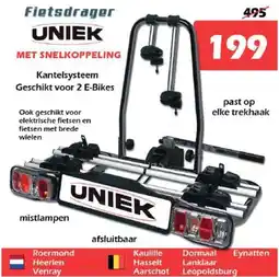 iTEK Fietsdrager uniek met snelkoppeling aanbieding
