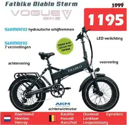 iTEK Fatbike Diablo Storm aanbieding