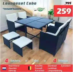 iTEK Loungeset Cubo aanbieding