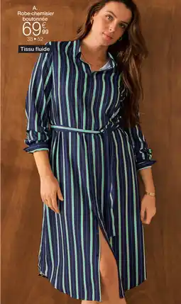 Damart Robe-chemisier boutonnée aanbieding
