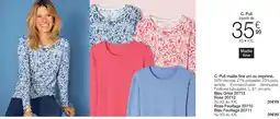 Damart Pull maille fine uni ou imprimé. aanbieding