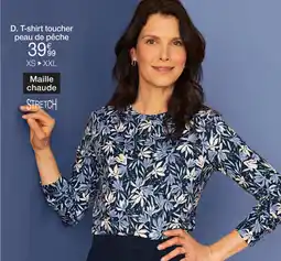 Damart T-shirt toucher peau de pêche aanbieding