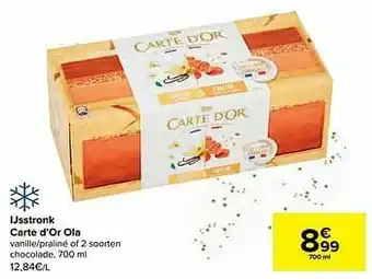 Carrefour Market Ijsstronk carte d’or ola aanbieding