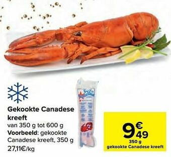 Carrefour Market Gekookte canadese kreeft aanbieding