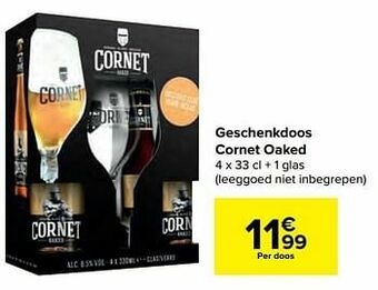 Carrefour Market Geschenkdoos cornet oaked aanbieding