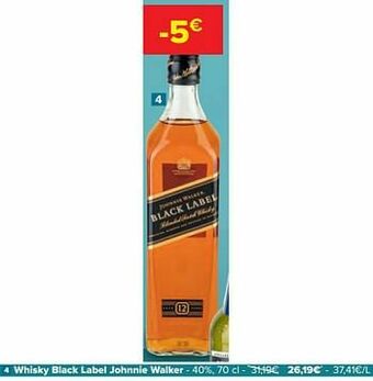 Whisky black label johnnie walker