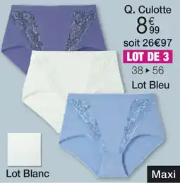 Damart Culotte Lot Blanc aanbieding