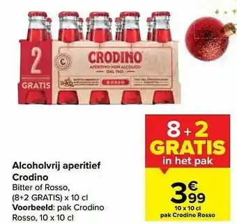 Carrefour Market Alcoholvrij aperitief crodino rosso aanbieding