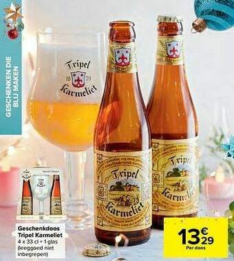 Geschenkdoos tripel karmeliet