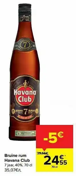 Bruine rum havana club