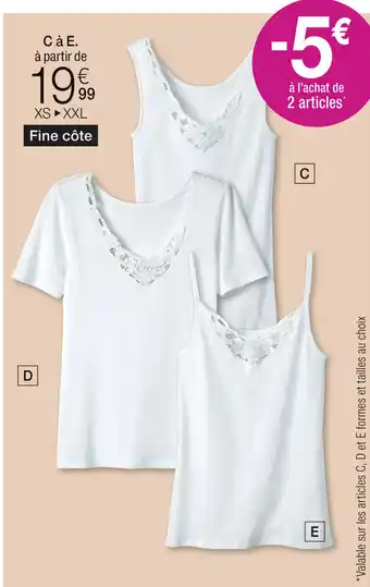 Damart C à E. à partir de aanbieding