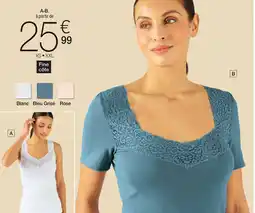 Damart T-shirts Essential en fine pur coton peigné aanbieding