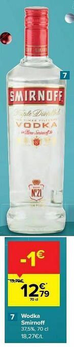 Carrefour Market Wodka smirnoff aanbieding